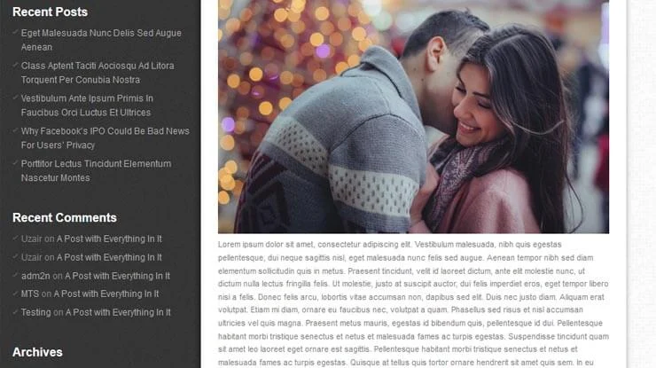 Diary WordPress Theme 2