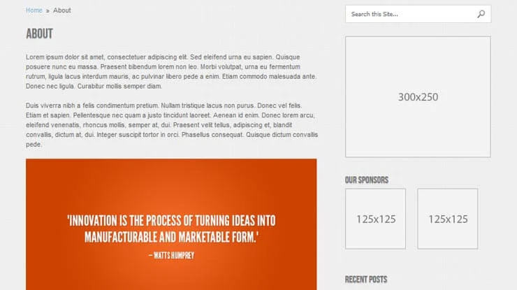 AccentBox WordPress Theme 2