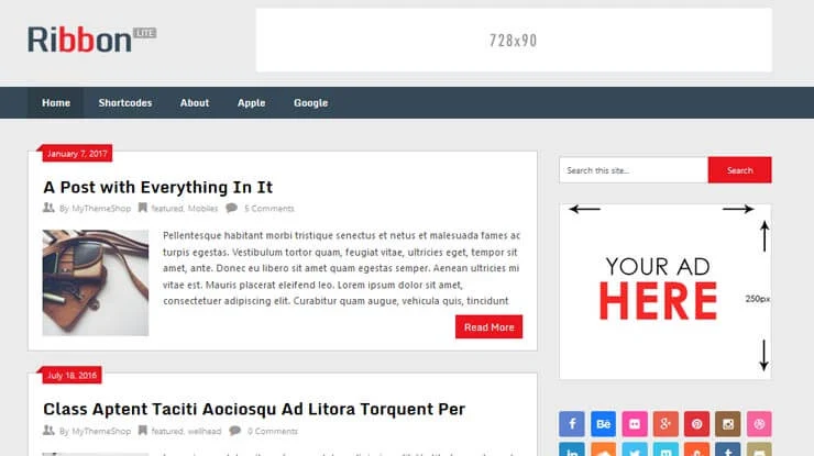 Ribbon WordPress Theme 2