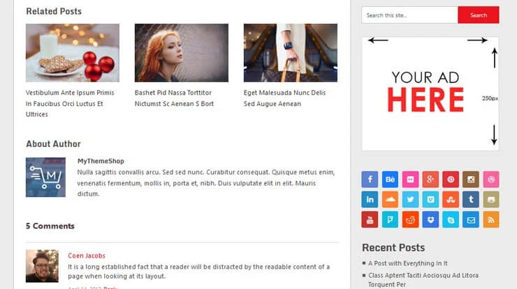 Ribbon WordPress Theme 5