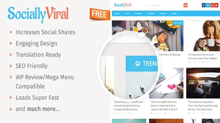 SociallyViral WordPress Theme 2