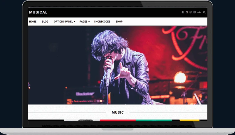 Musical WordPress Theme