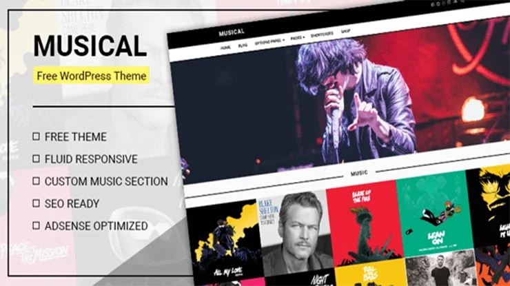 Musical WordPress Theme 2
