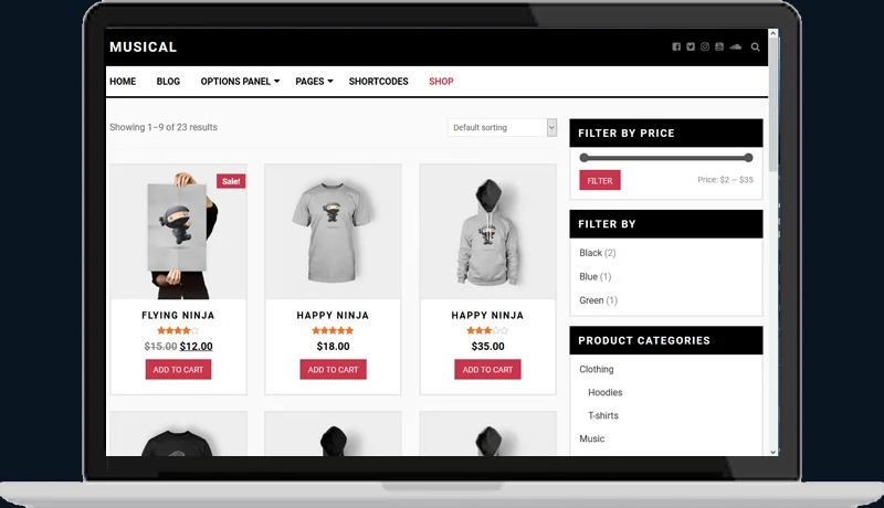 Musical WordPress Theme 5