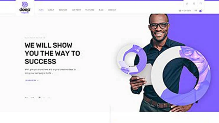 Deep Corporate WordPress Theme 3