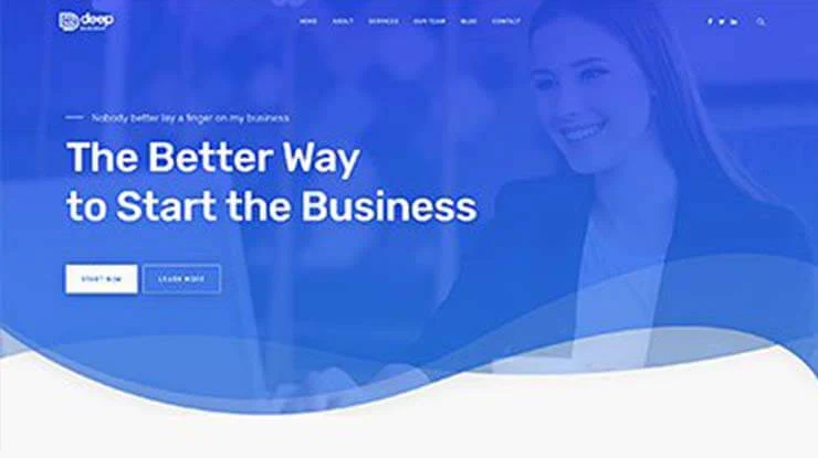 Deep Corporate WordPress Theme 4