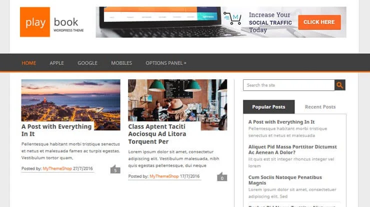 Playbook WordPress Theme