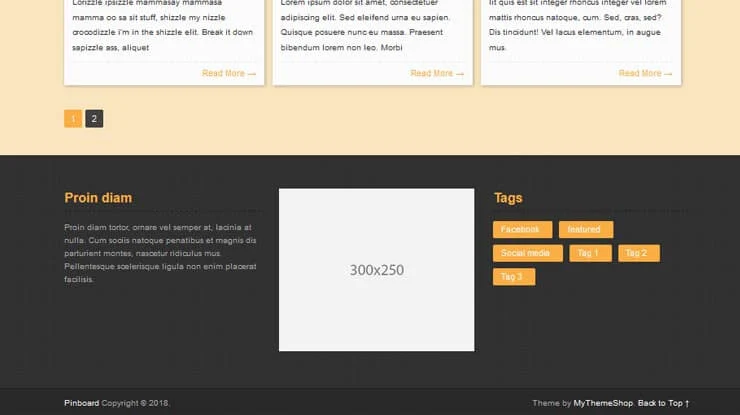 Pinboard WordPress Theme 2