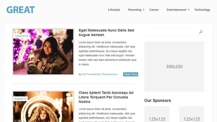 Great WordPress Magazine Theme