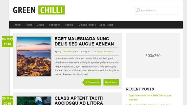 GreenChilli WordPress Theme