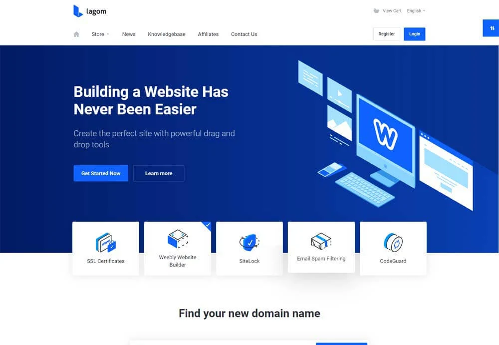 Lagom WHMCS Theme 3
