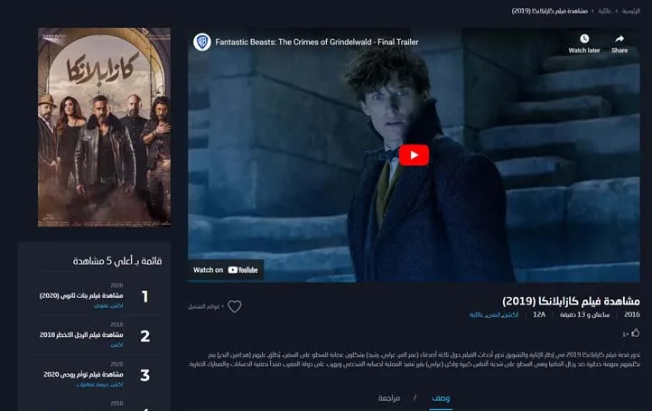 قالب ووردبريس للافلام 4