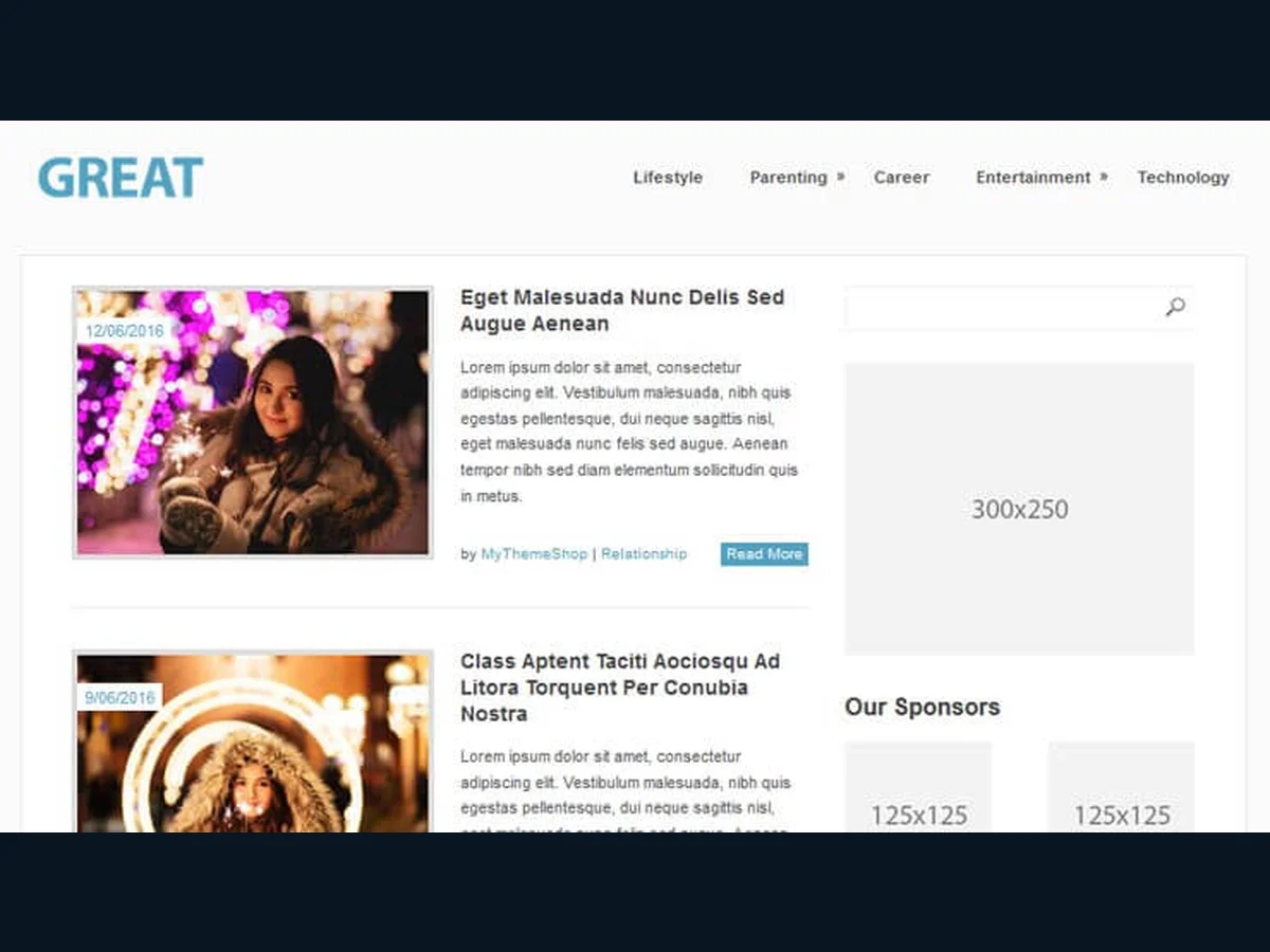 Great WordPress Magazine Theme